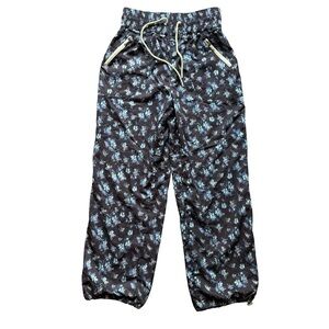 FP Movement by Free People Black and Blue Floral Joggers Size XS Casual Utility